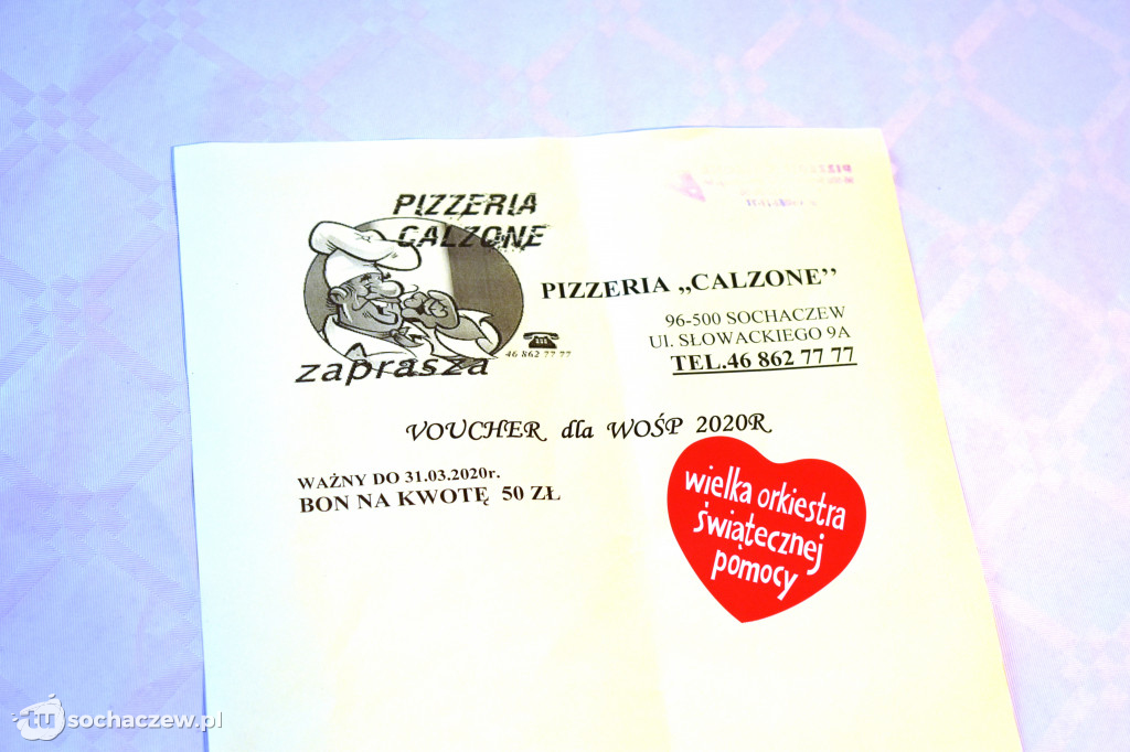 Licytacja WOŚP Sochaczew 2020