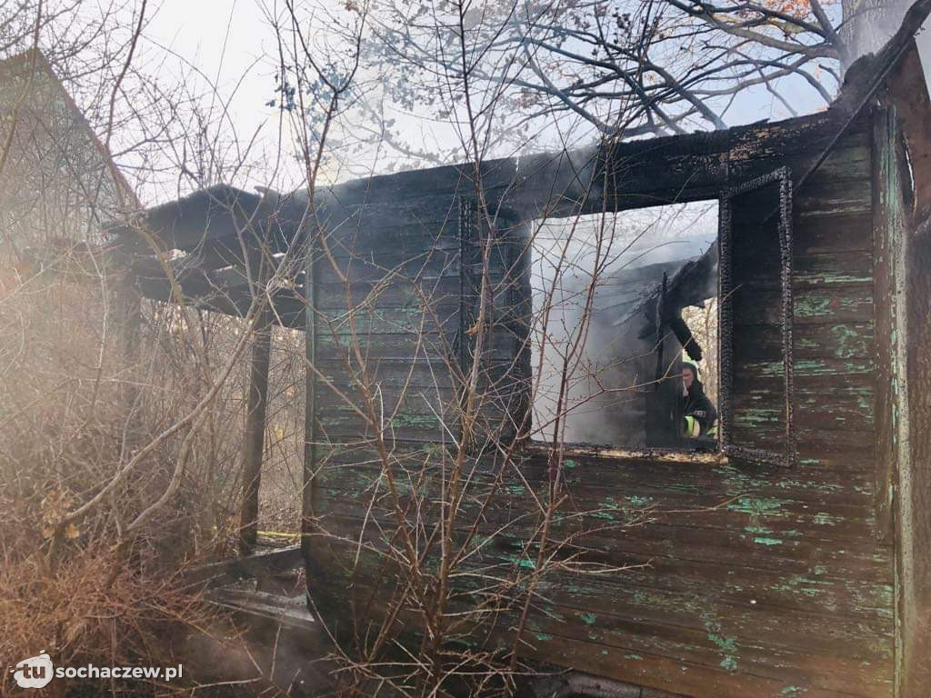 Pożar altanki w Paprotni