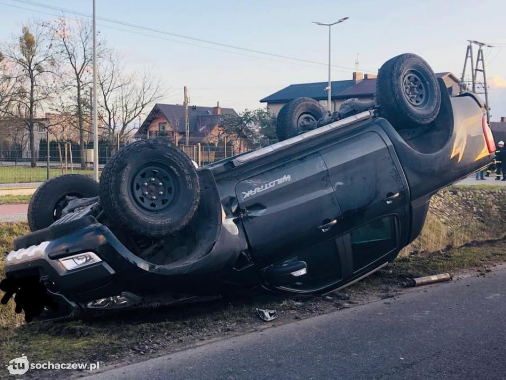 Wypadek na obwodnicy Teresina w Elżbietowie