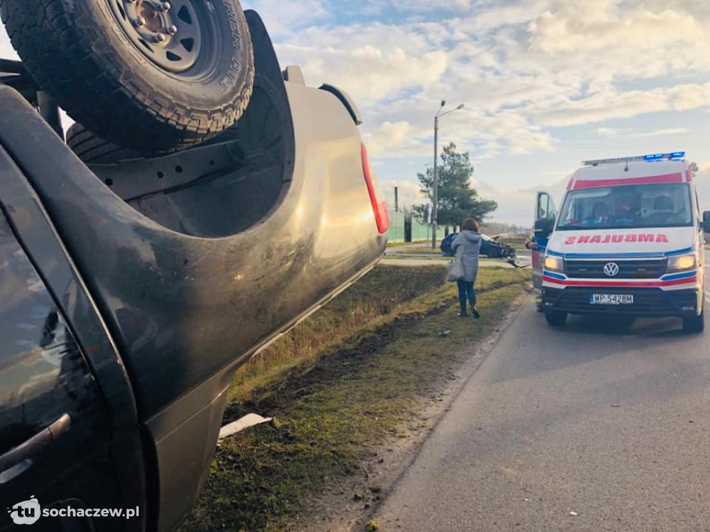 Wypadek na obwodnicy Teresina w Elżbietowie