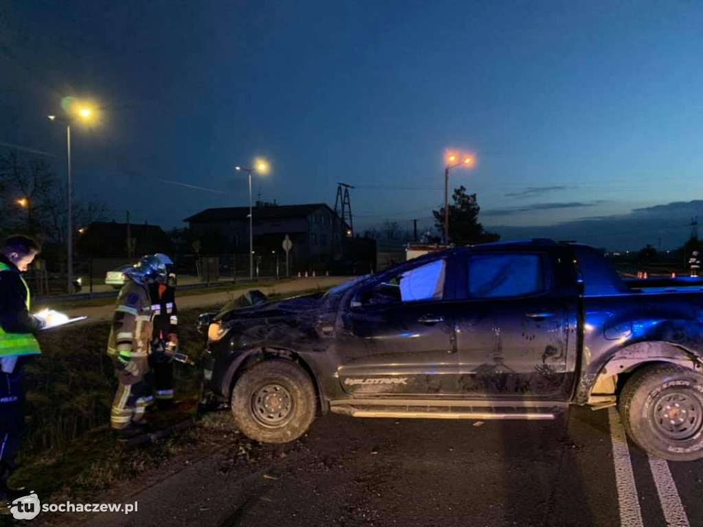 Wypadek na obwodnicy Teresina w Elżbietowie
