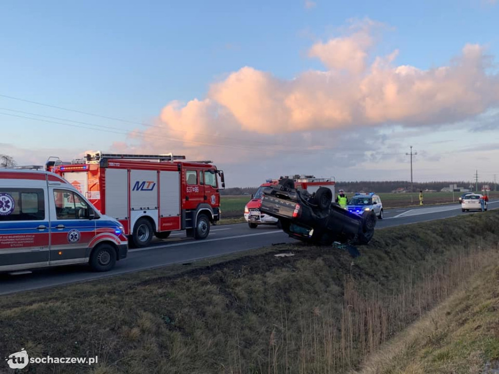 Wypadek na obwodnicy Teresina w Elżbietowie