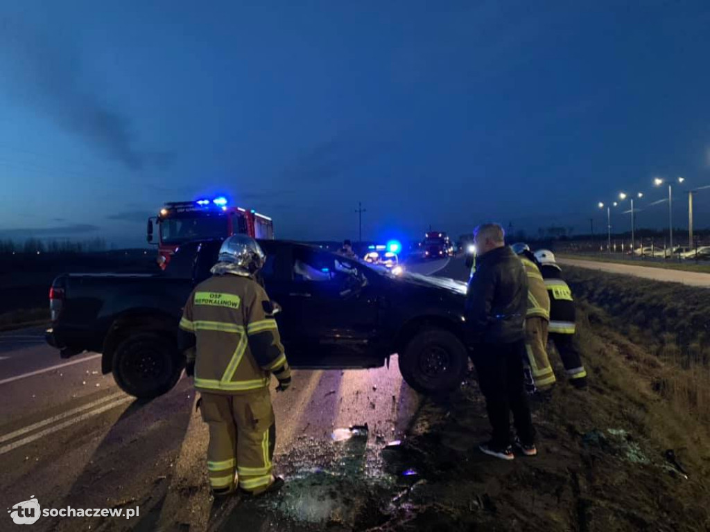 Wypadek na obwodnicy Teresina w Elżbietowie