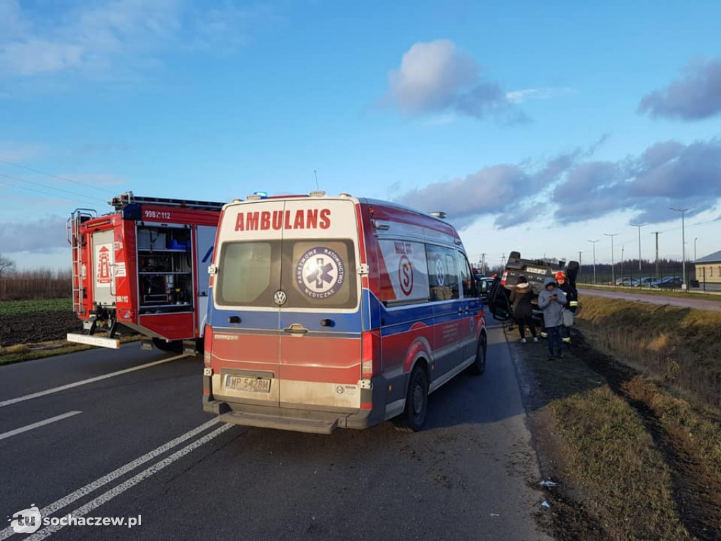 Wypadek na obwodnicy Teresina w Elżbietowie