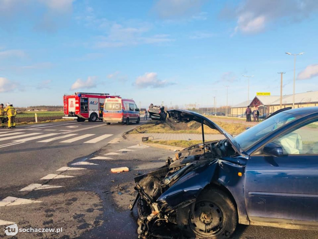 Wypadek na obwodnicy Teresina w Elżbietowie