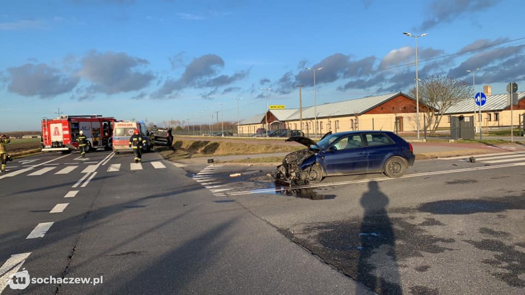 Wypadek na obwodnicy Teresina w Elżbietowie