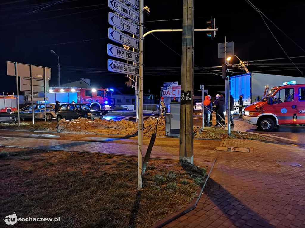 Wypadek w Błoniu. Drugi raz prawie w tym samym miejscu