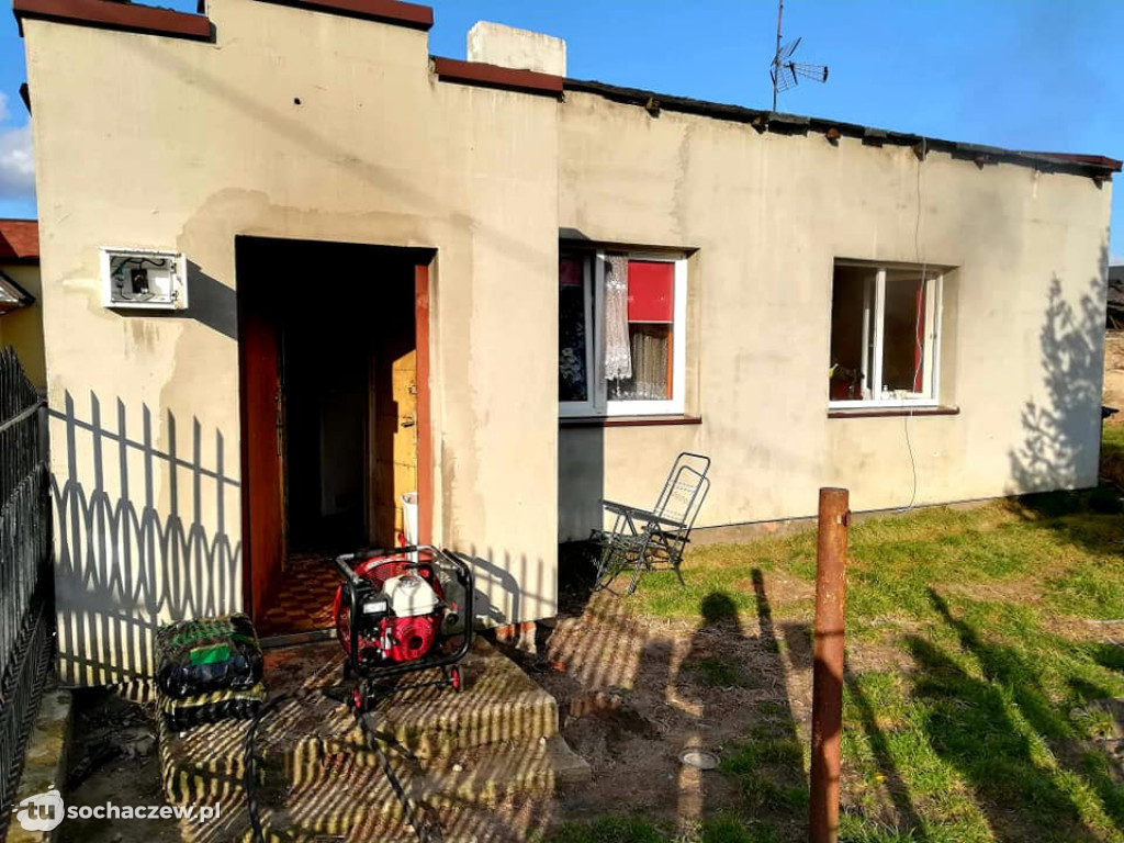Pożar sadzy w Kaźmierowie