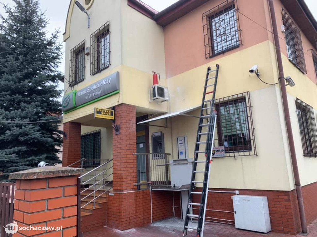 Pożar klimatyzatora w Banku Spółdzielczym w Teresinie