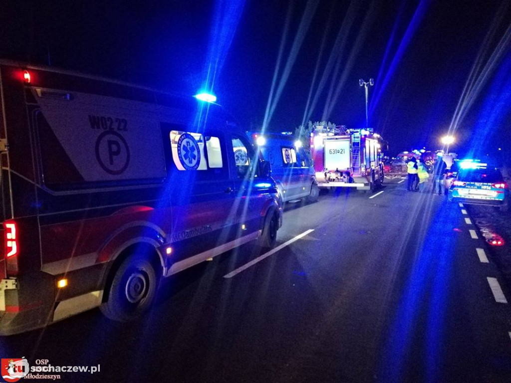 Śmiertelny wypadek na DK 50. Relacja Straży Pożarnej
