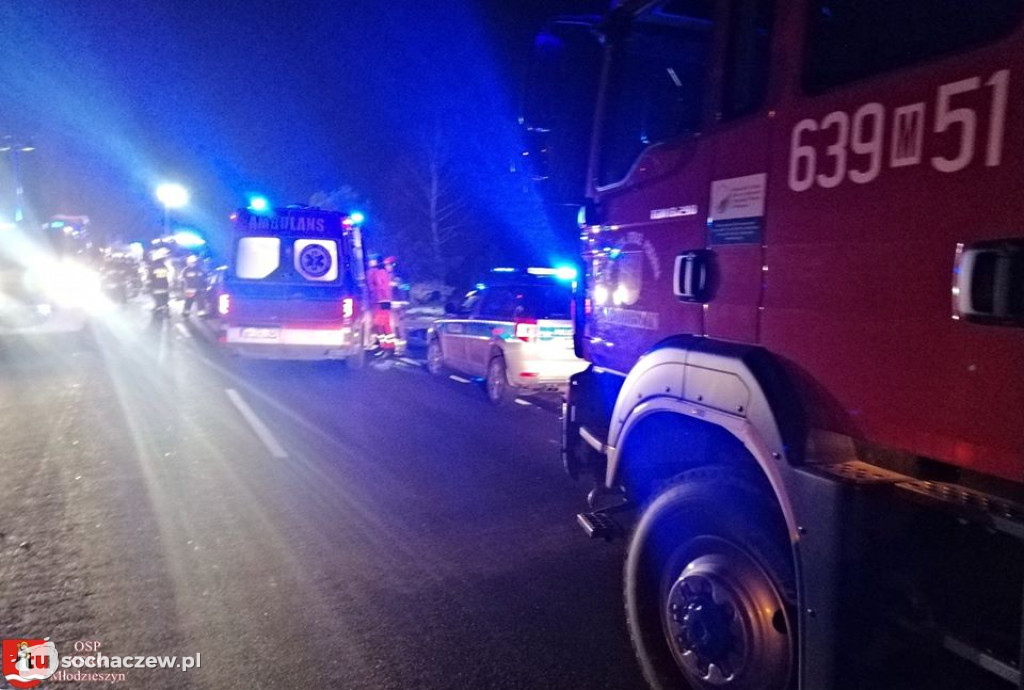 Śmiertelny wypadek na DK 50. Relacja Straży Pożarnej