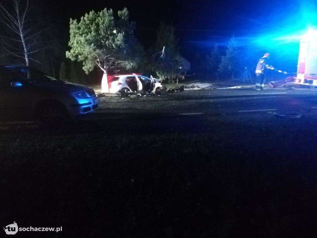 Śmiertelny wypadek na DK 50. Relacja Straży Pożarnej