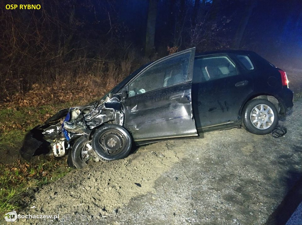Zderzenie samochodów w Sarnowie. Jedna osoba poszkodowana
