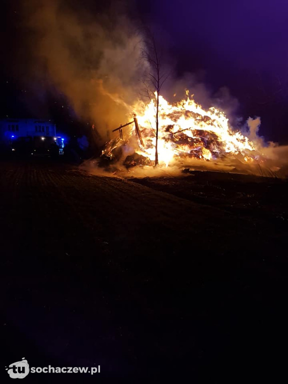 Pożar stodoły w Piotrowie