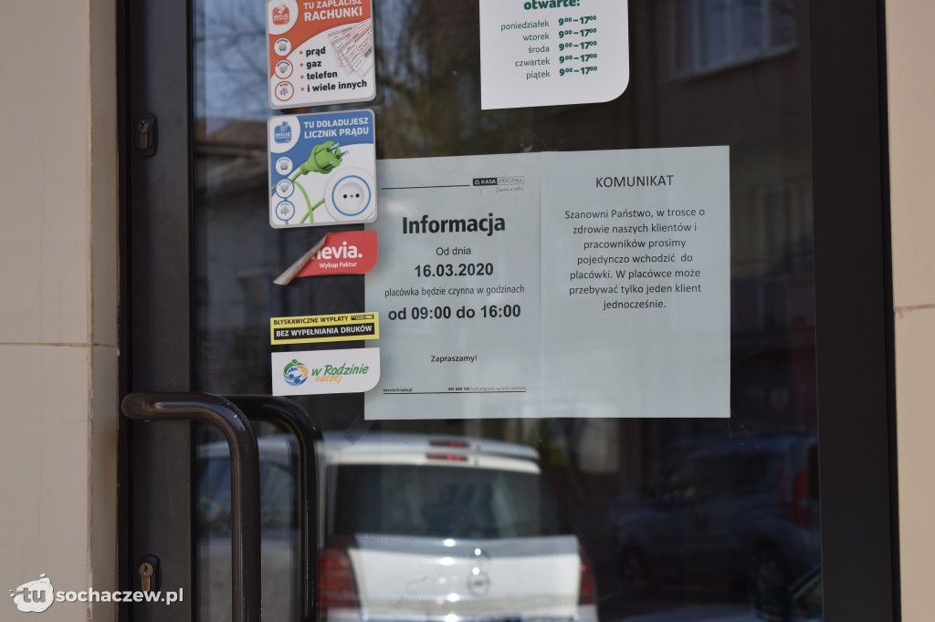 Koronawirus. Sochaczew pod kluczem w środę 18 marca 2020