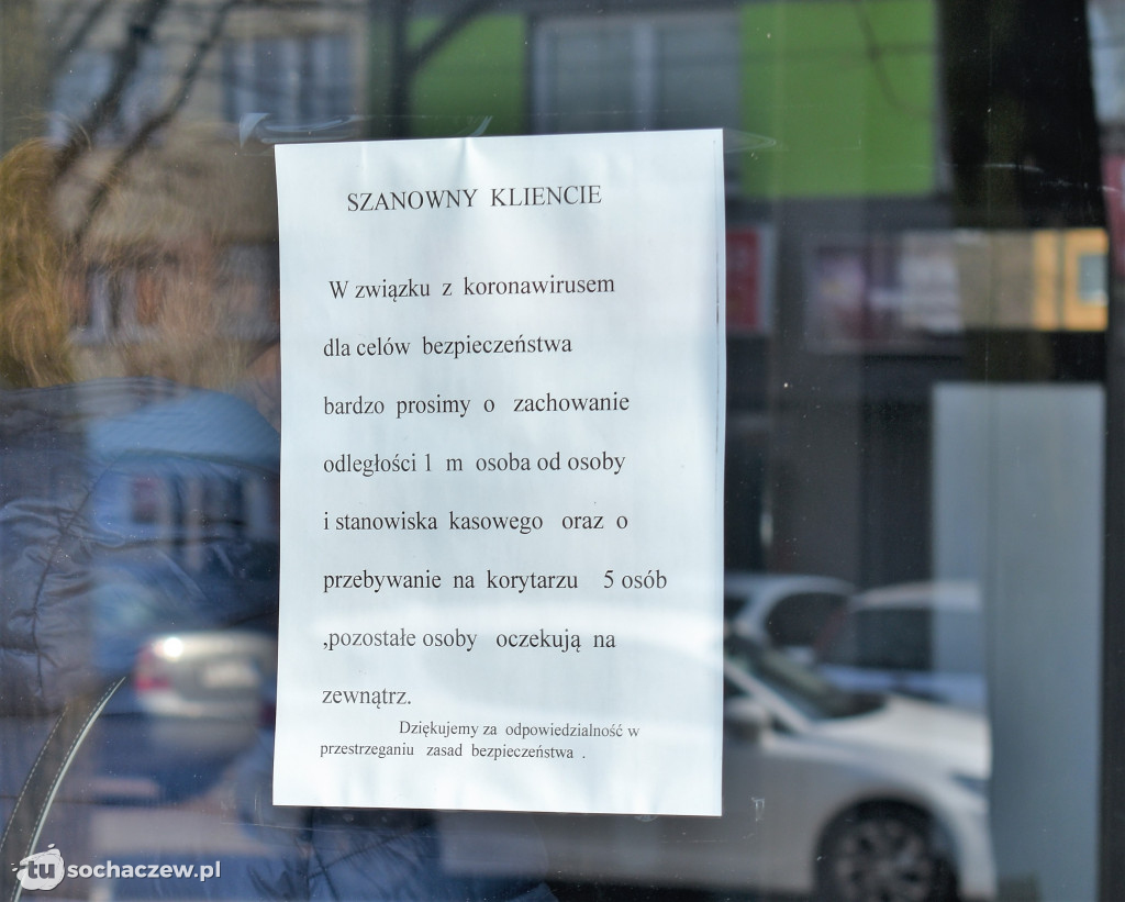 Koronawirus. Sochaczew pod kluczem w środę 18 marca 2020