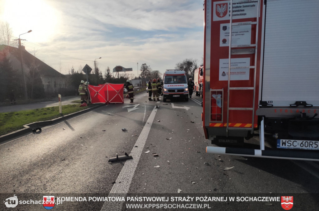 KPPSP Sochaczew w walce o życie motocyklisty w Paprotni