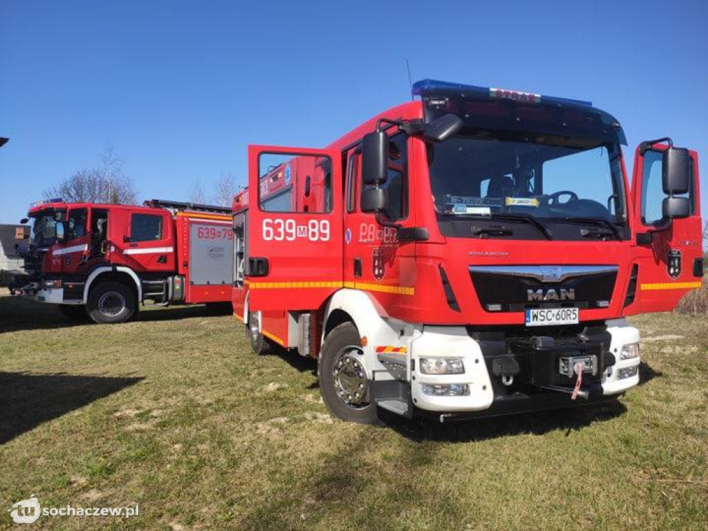 Pożar trawy miejscowości Seroki Wieś
