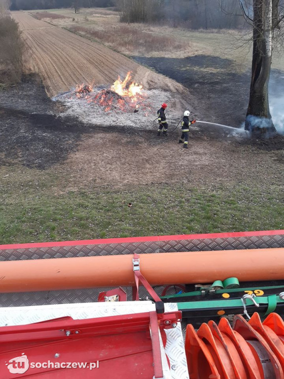 6 pożarów w ciągu jednego dnia na terenie gminy Młodzieszyn