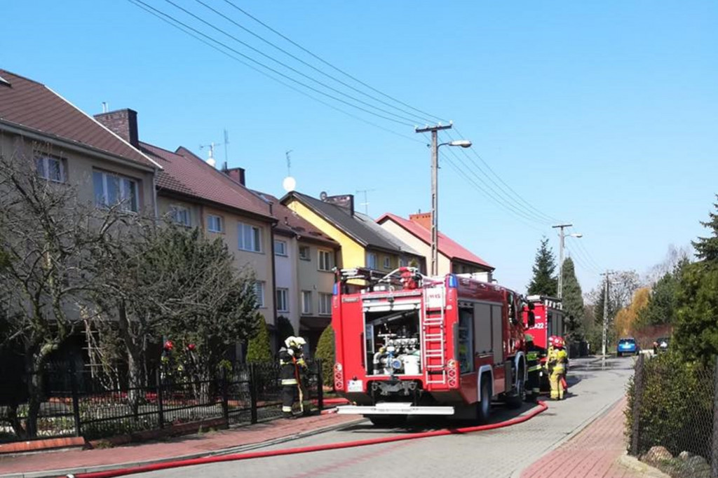 Pożar butli gazem w Sochaczewie