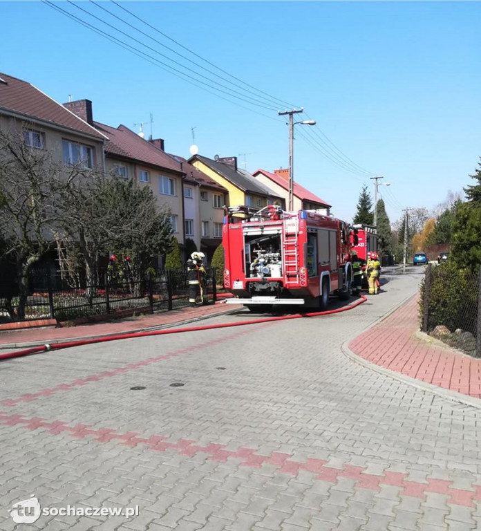 Pożar butli gazem w Sochaczewie