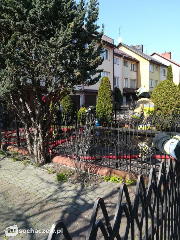 Pożar butli gazem w Sochaczewie