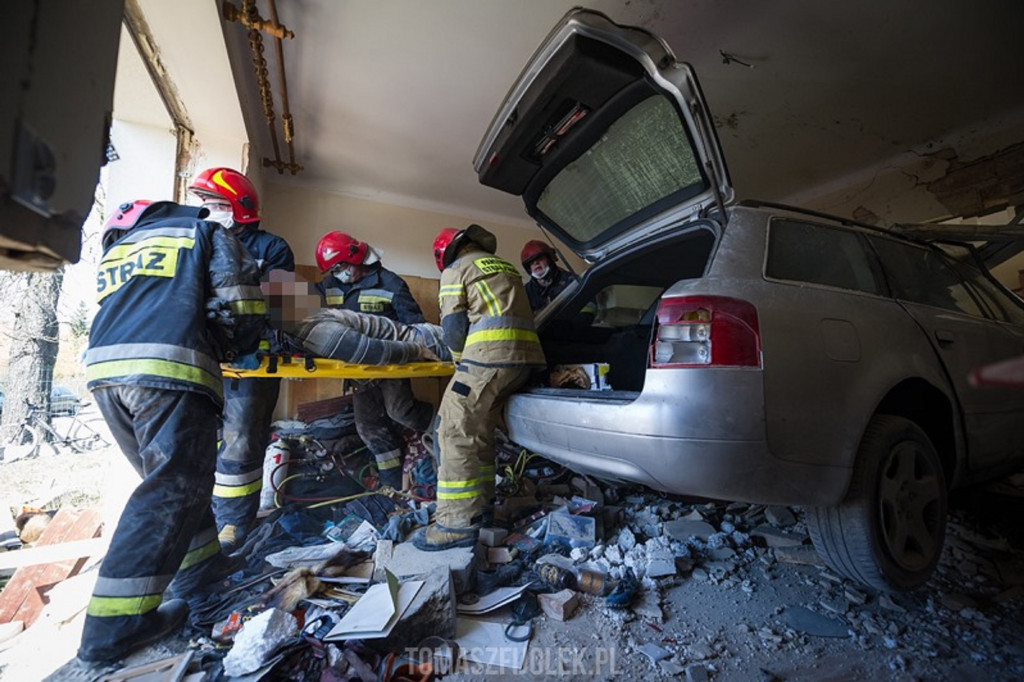 Wypadek na Gawłowskiej. Relacja foto Tomasza Fijołka