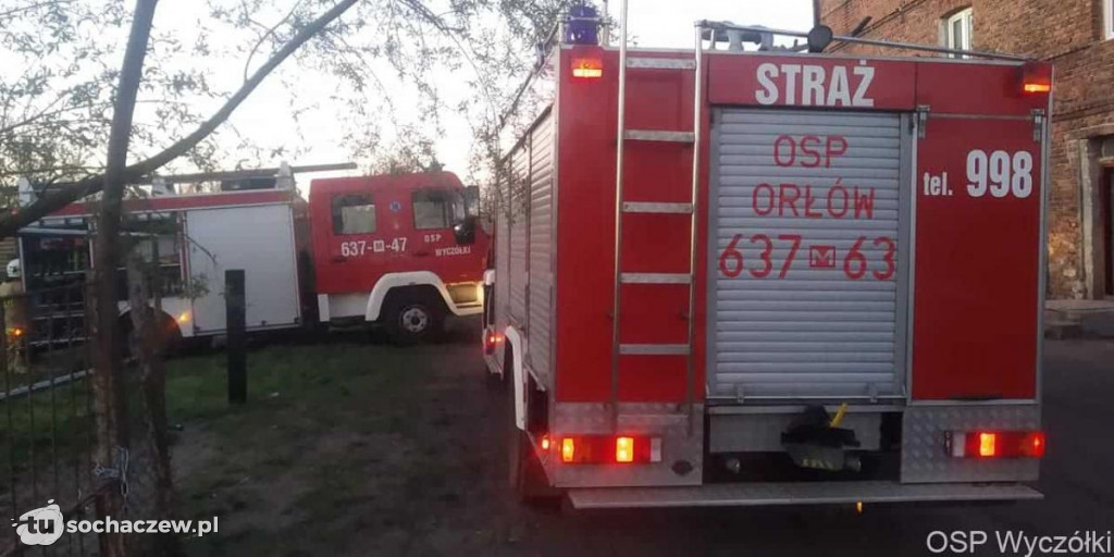 Pożar w starej cegielni w Boryszewie