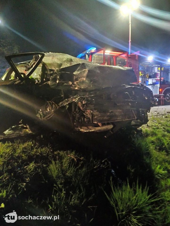 Wypadek na DK92. Jedna osoba zabrana śmigłowcem do szpitala