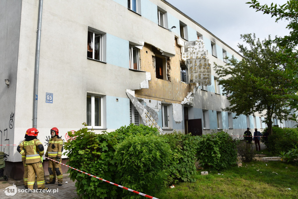 Wybuch gazu w Płońsku. Kobietę wyrzuciło przez okno