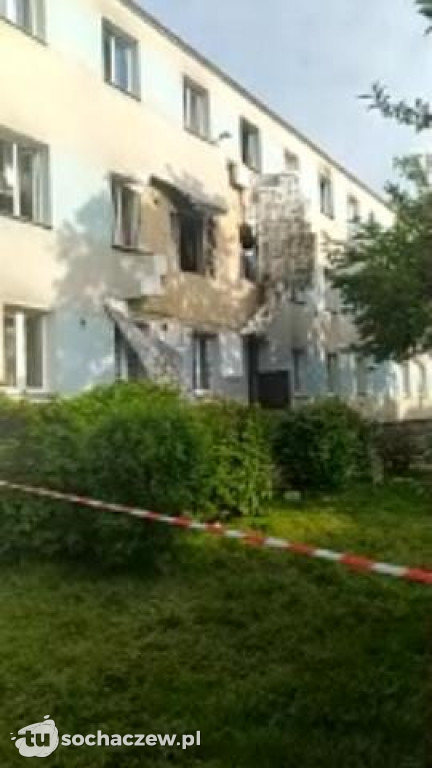 Wybuch gazu w Płońsku. Kobietę wyrzuciło przez okno