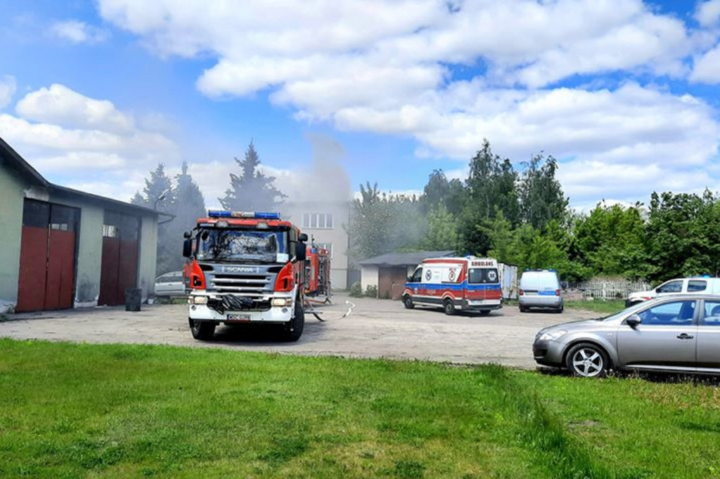Pożar budynku przy Okrzei. Są osoby poszkodowane
