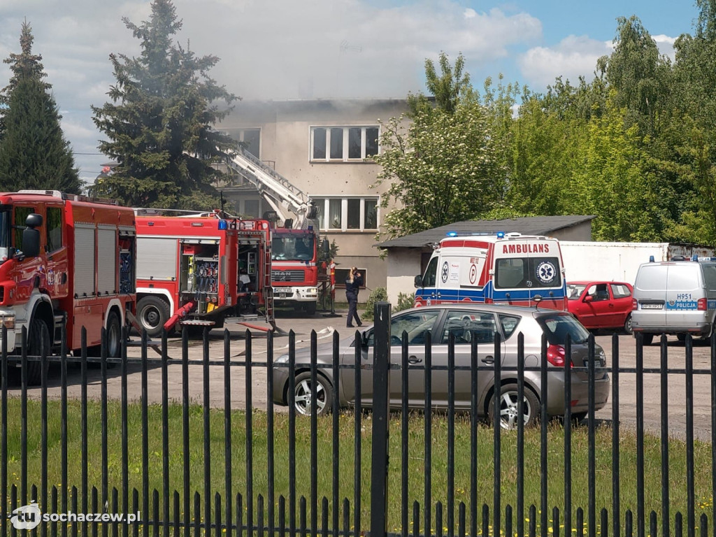 Pożar budynku przy Okrzei. Są osoby poszkodowane