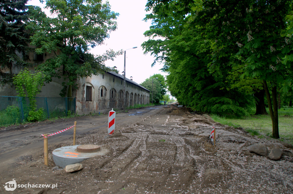 Ulica Głowackiego w Sochaczewie. Aktualny etap remontu