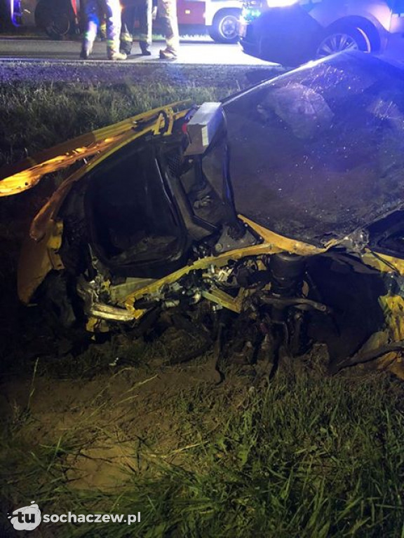Piłkarz Marcin Bułka rozbił Lamborghini w Wyszogrodzie
