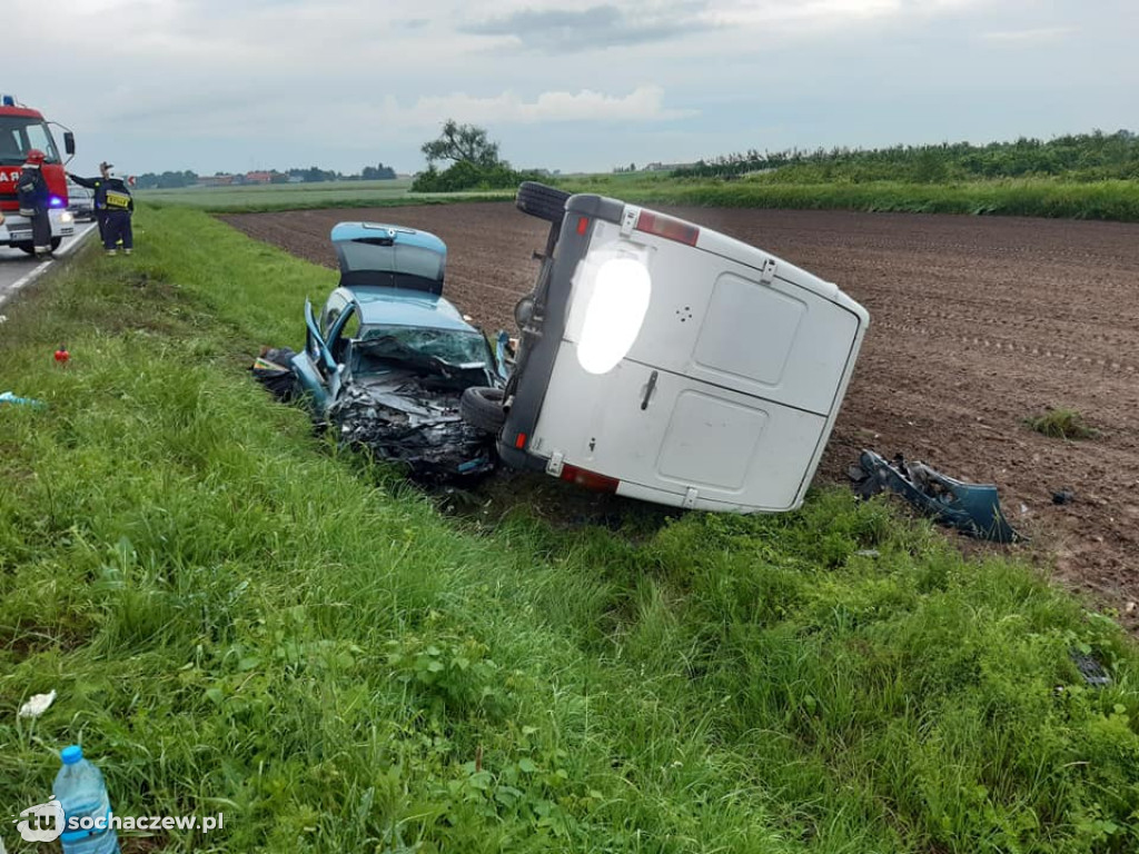 Wypadek w Brzozowie Starym. Jedna osoba poszkodowana