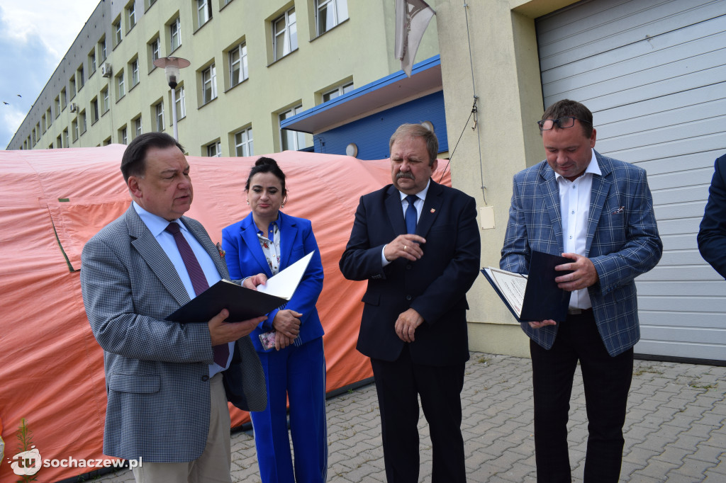 Wsparcie od marszałka dla sochaczewskiego szpitala na walkę z koronawirusem