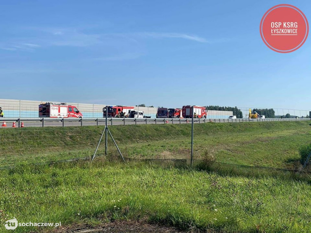 Wypadek na A2. Jedna osoba w stanie ciężkim