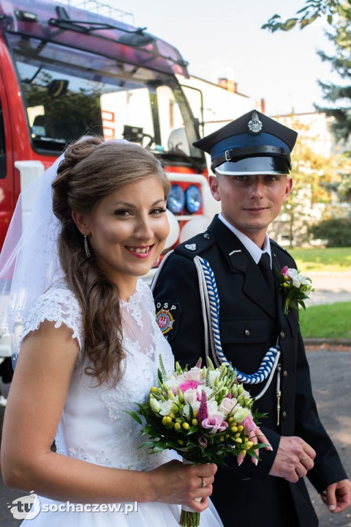 Strażacki ślub w gminie Brochów