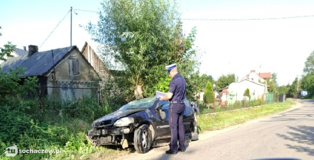 Ostre dachowanie w Nasielsku z udziałem młodego sochaczewianina