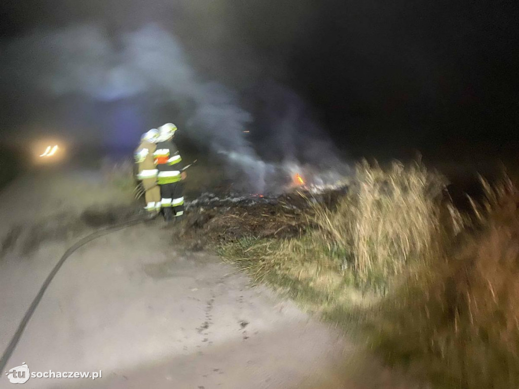 Nocny pożar w Jeżówce