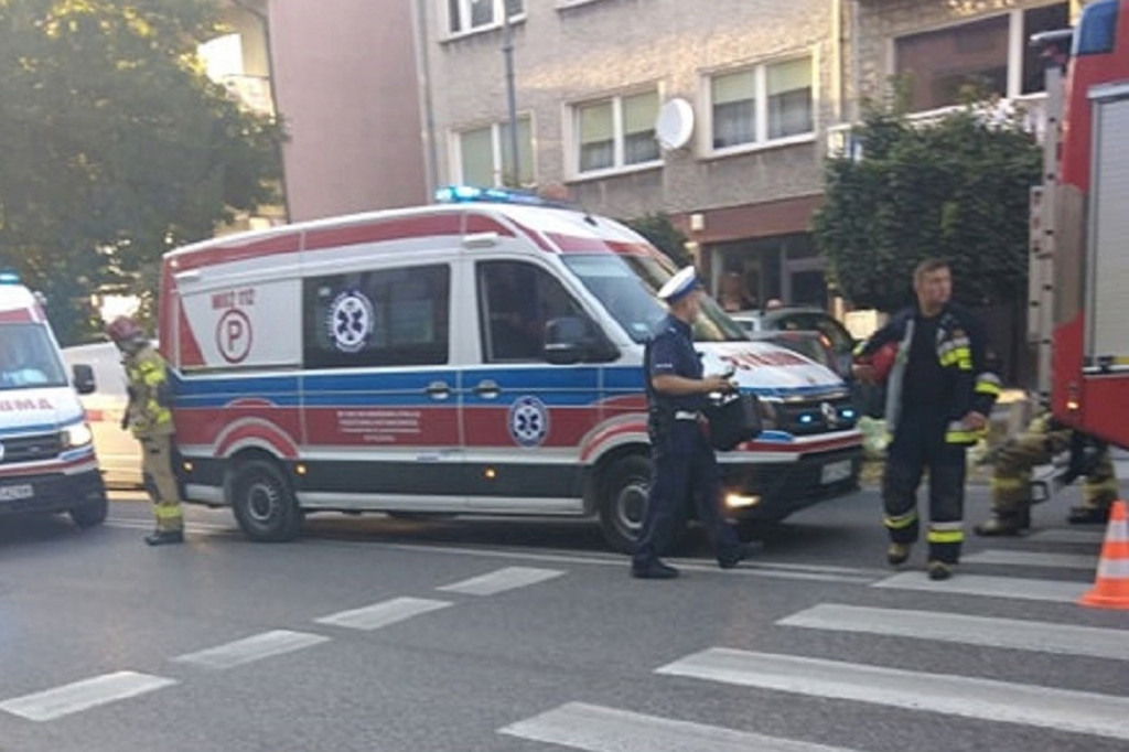 Potrącenie trzech osób przy Warszawskiej