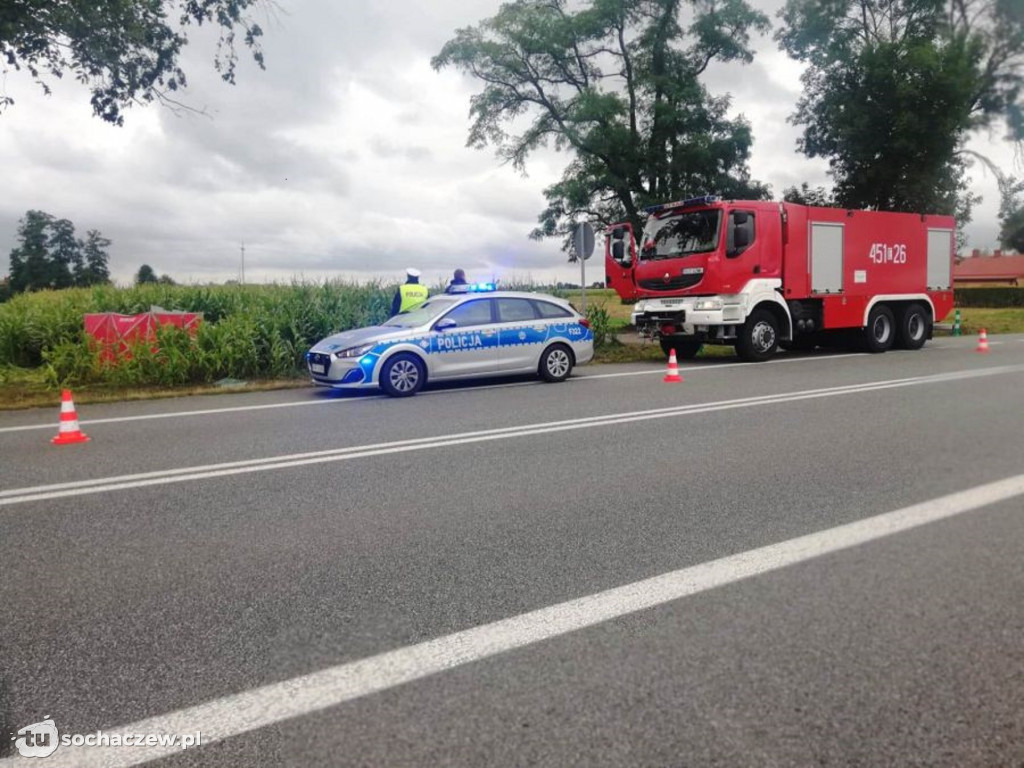 Śmiertelny wypadek na DK 14 pod Łowiczem