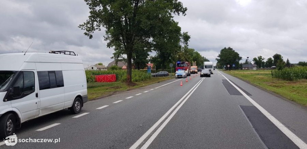 Śmiertelny wypadek na DK 14 pod Łowiczem