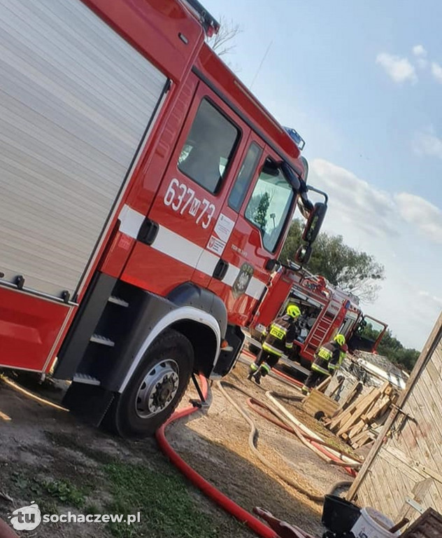 Pożar garażu w Miokołajewie