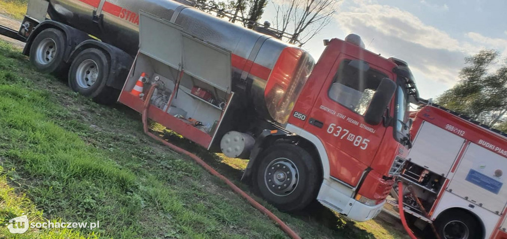 Pożar garażu w Miokołajewie
