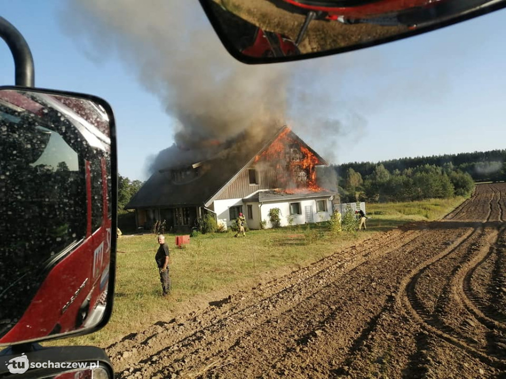 Pożar gospodarstwa agroturystycznego w Górkach