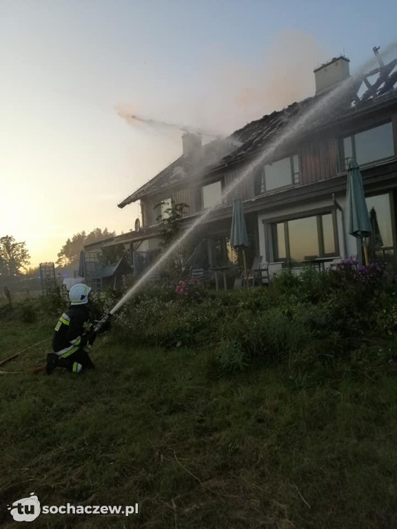 Pożar gospodarstwa agroturystycznego w Górkach