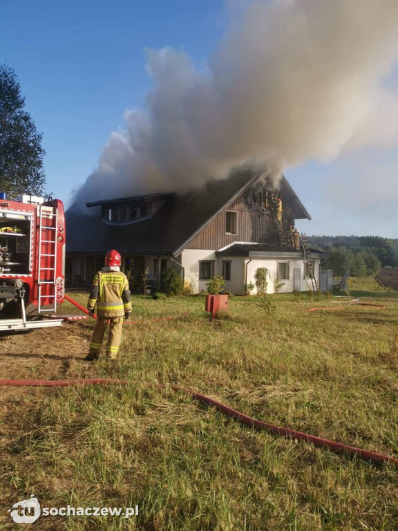 Pożar gospodarstwa agroturystycznego w Górkach