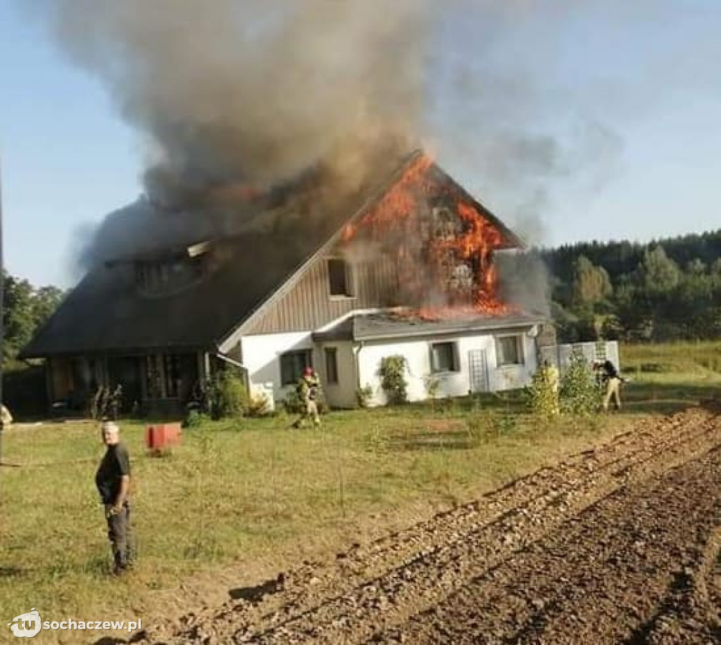 Pożar gospodarstwa agroturystycznego w Górkach